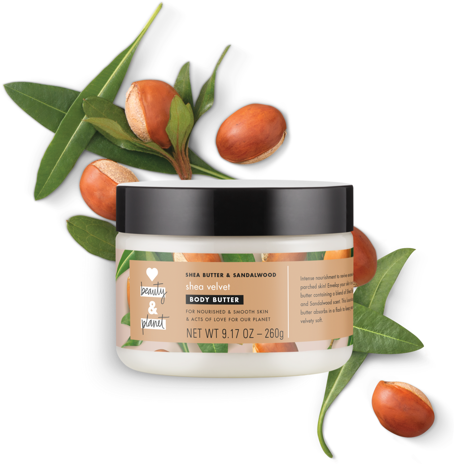 Love Beauty And Planet Shea Butter & Sandalwood Body - Love Beauty And Planet Shea Butter & Sandalwood (1500x1500), Png Download