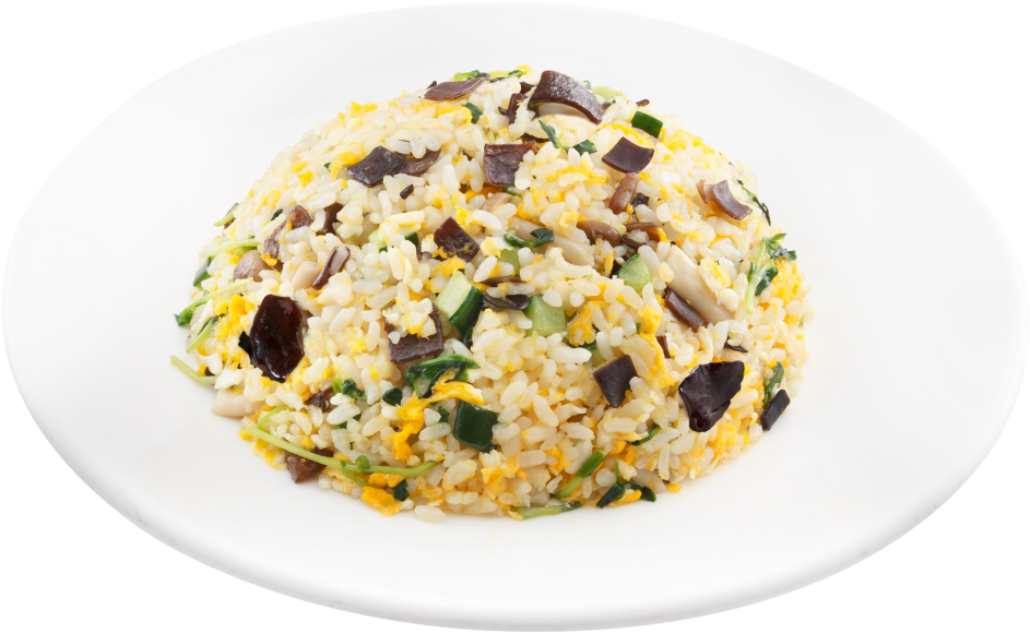 Vegetable & Mushroom Fried Rice 什菜蛋炒饭 - Food (1024x1024), Png Download