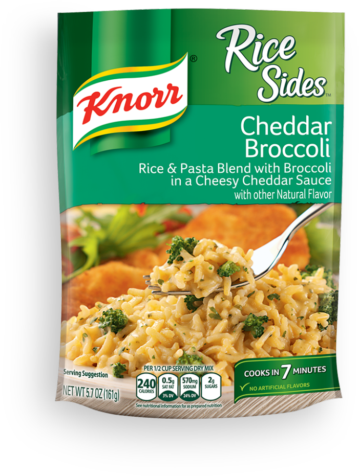 Knorr Rice Sides Cheddar Broccoli (985x985), Png Download