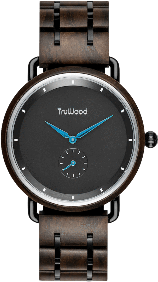 Quartz Wooden Watch With 100% Natural Black Sandalwood - Fossil Gen 4 Smartwatch (1024x1024), Png Download