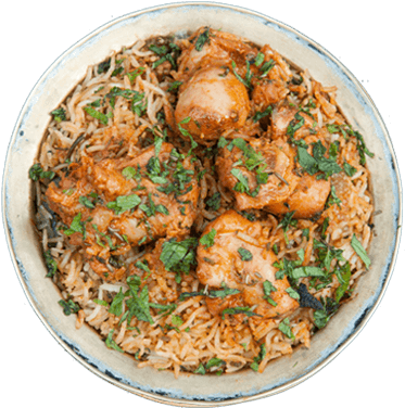 Boneless Chicken Biryani - Hyderabadi Biriyani (500x500), Png Download