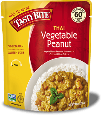 Thai Vegetable Peanut - Tasty Bite (350x393), Png Download