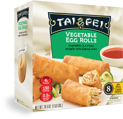 Tai Pei Egg Rolls, Pork - 24 Oz (516x513), Png Download