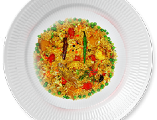 Vegetable Biryani - Food (500x383), Png Download