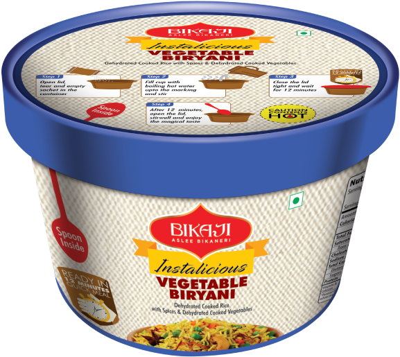 Vegetable Biryani - Bikaji (730x545), Png Download