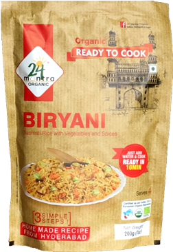Vegetable Biryani - 24 Mantra Organic Biryani, 200g (365x365), Png Download