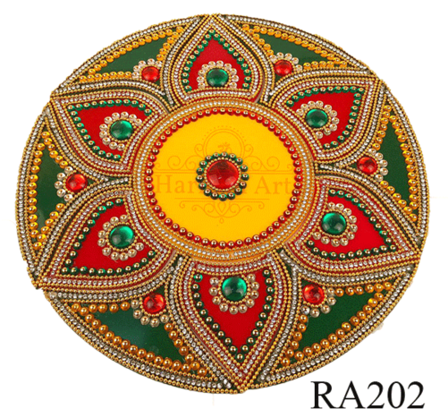 Rangoli Acrylic For Diwali - Circle (500x500), Png Download