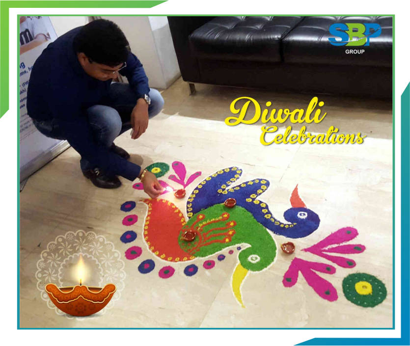 Sbp Group Celebrates Diwali, Festival Of Lights - Floor (835x705), Png Download