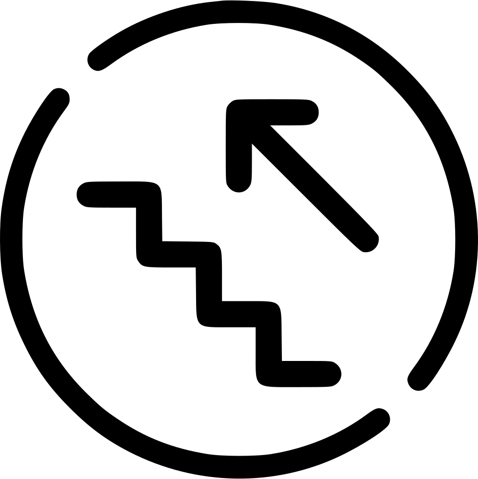 Png File - Icon Stairs Down Png (980x982), Png Download