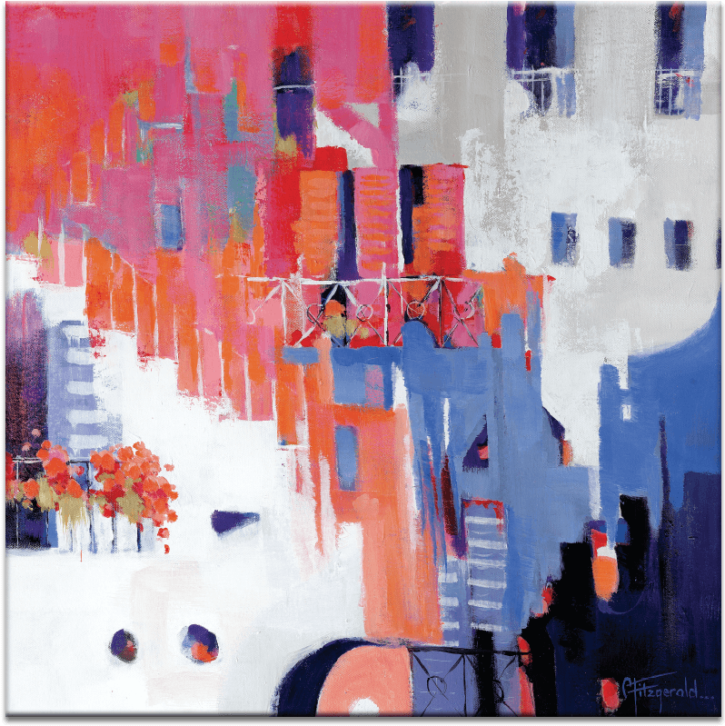 Stairs To Happiness - Painting (900x900), Png Download