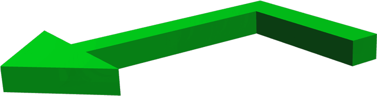 Fleche Verte 2 - Flèche Verte Png (873x348), Png Download