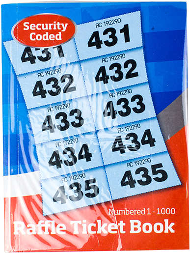 Raffle Tickets 1-1000 Book - Raffle Tickets (800x620), Png Download