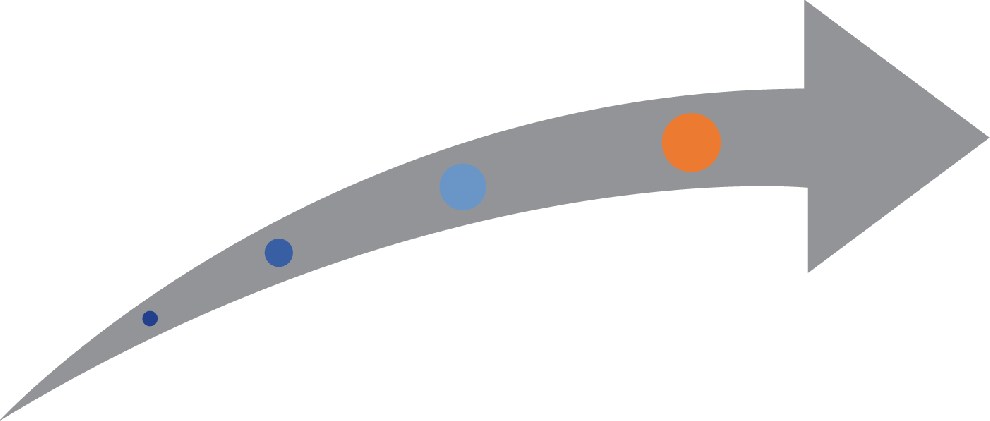 Flèche Graphique Progression D'une Personne - Fleche Parcours (990x421), Png Download