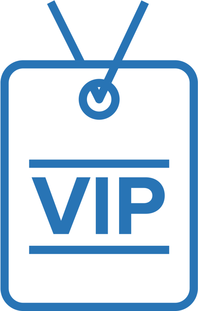 Events Blue - Vip Pass Icon (1000x1000), Png Download