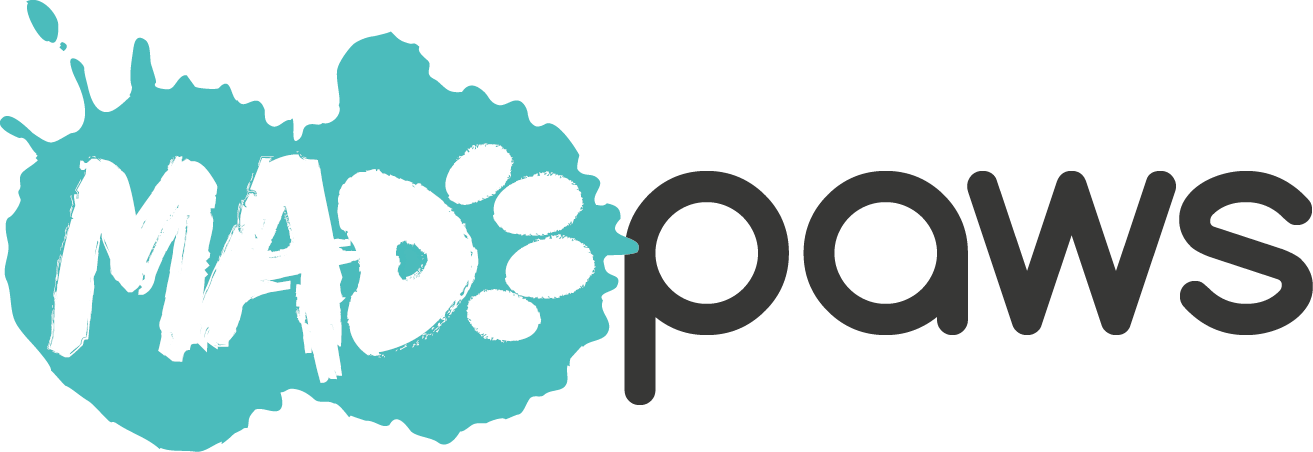 Mad Paws Blog - Mad Paws Logo (1313x452), Png Download