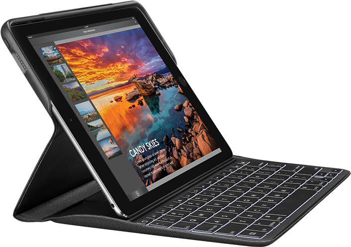 Create Folio For Ipad Pro - Logitech Ipad Pro Keyboard (800x687), Png Download