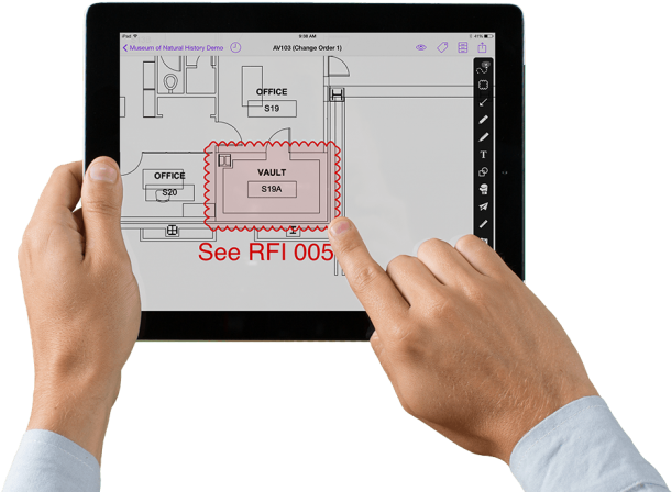 Drawing Ipad Professional - Plan Grid App (720x447), Png Download