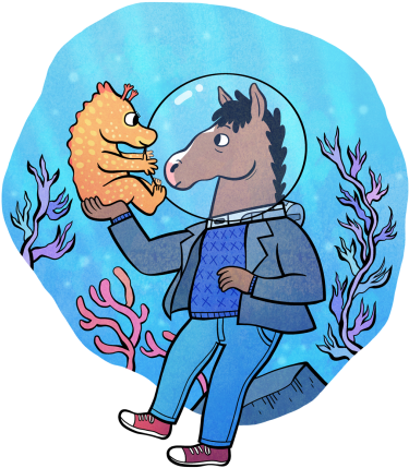 Bojack Sea Of Dreams (500x500), Png Download
