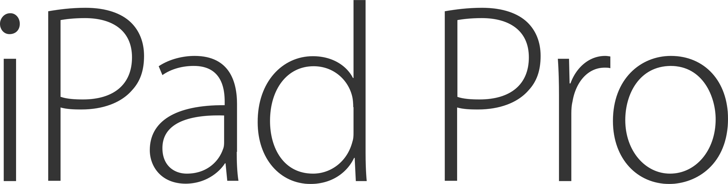 Ipad Pro Logo Png Transparent - Apple Ipad Pro Logo (2400x608), Png Download