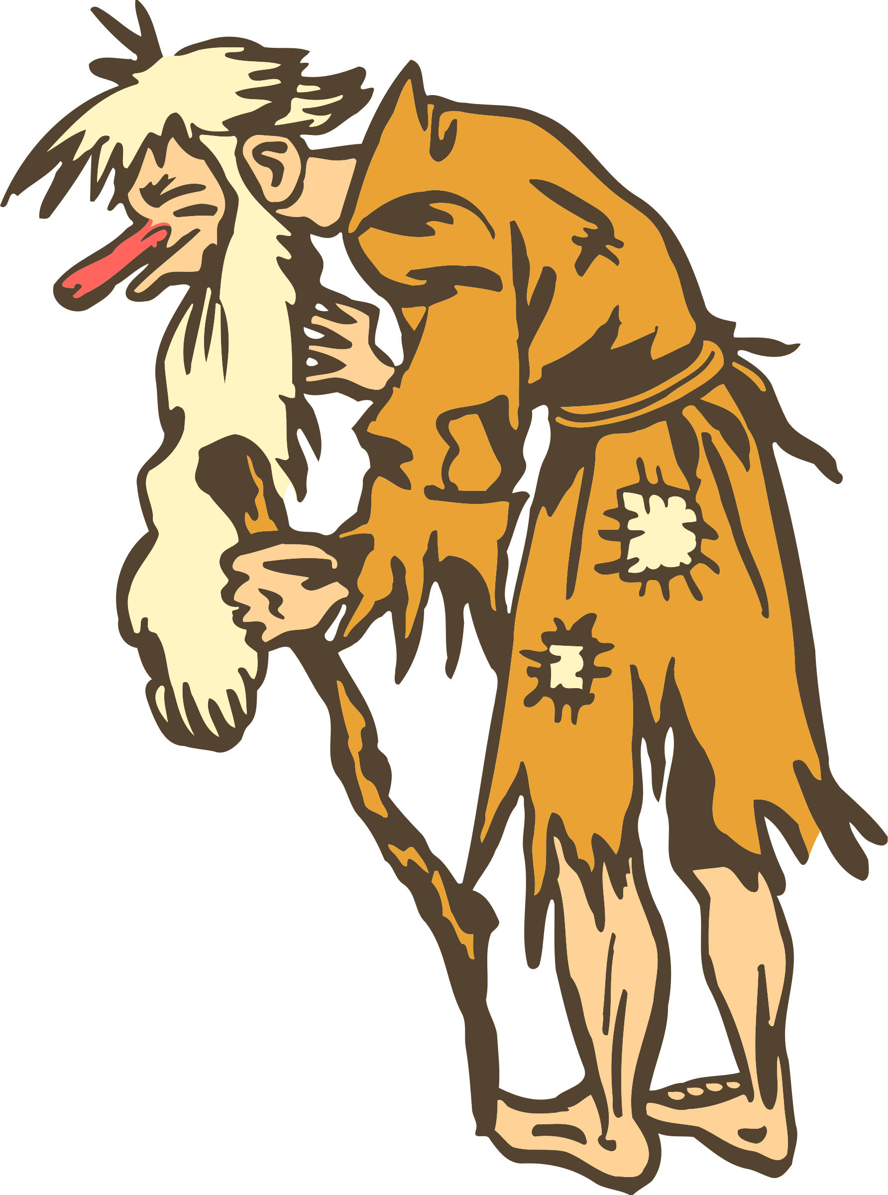 This Free Icons Png Design Of Old Beggar (1784x2400), Png Download