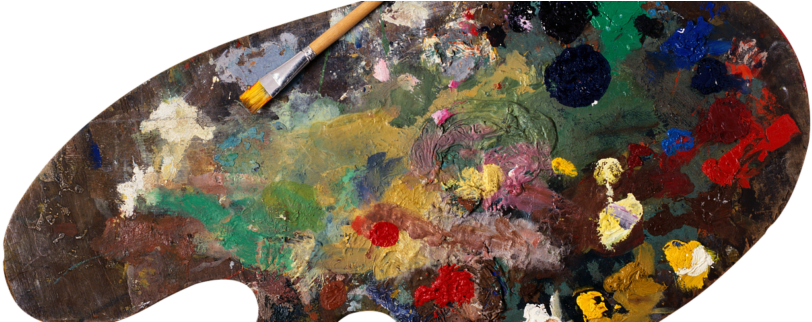 Canvas Art - Paleta De Pintor Png (845x321), Png Download
