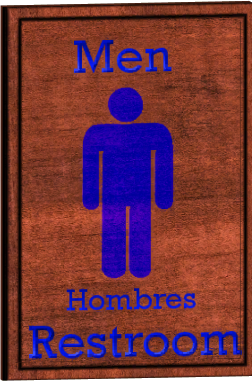 Restroom Signs 02 - Poster (767x767), Png Download