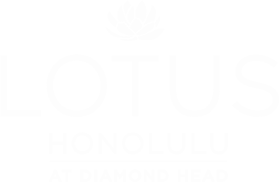 Lotus Honolulu Logo White - Lotus Honolulu At Diamond Head (550x365), Png Download