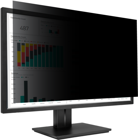 23” Adaptix Widescreen Monitor Privacy Screen - Computer Monitor (580x566), Png Download