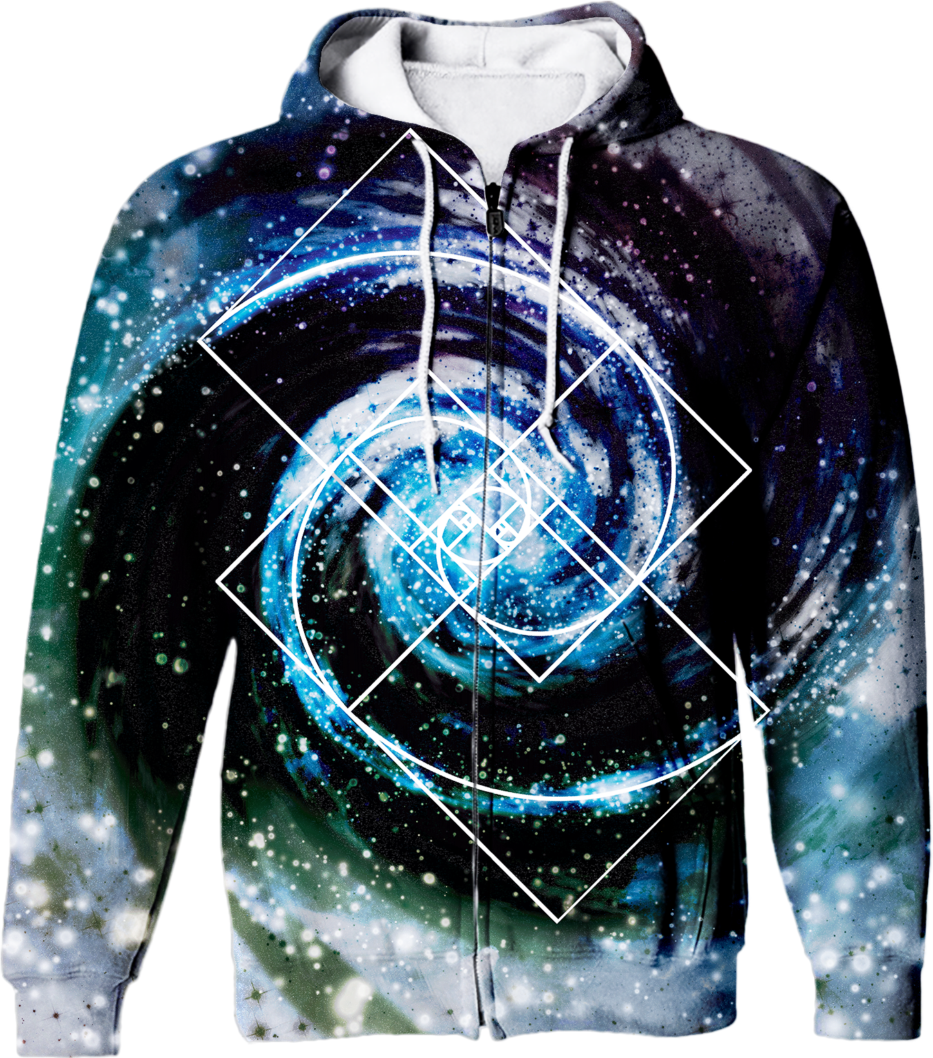 Mock-up Of The Galaxy Full Zip Design Made By Disillusion - Design (1600x1600), Png Download