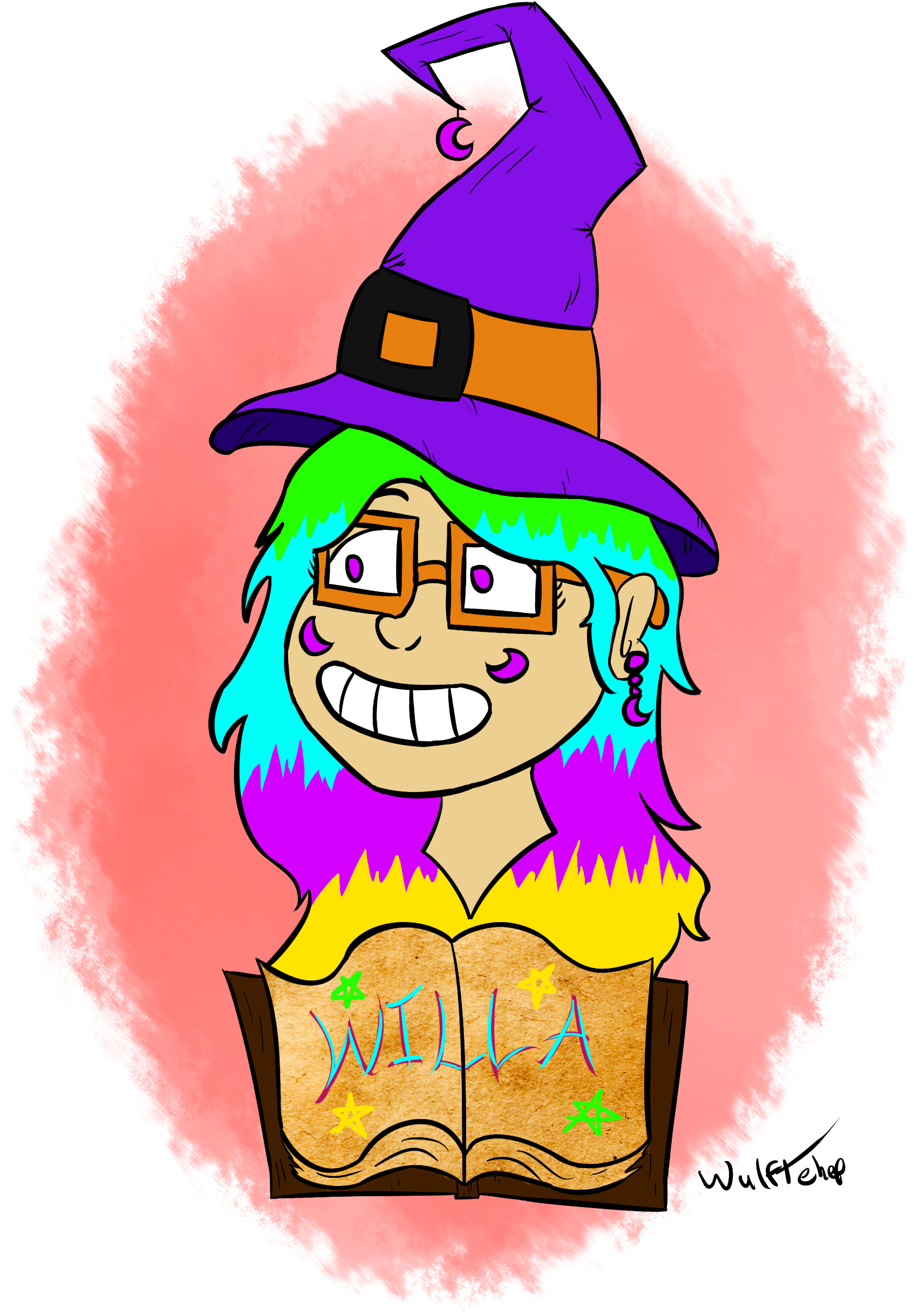 Willa Da'wisp - Headshot - Cartoon (1885x2691), Png Download