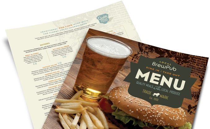 Restaurant Menu Templates, Restaurant Menu Designs, - Menu Restaurant Design Png (696x420), Png Download