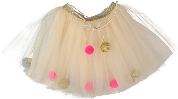 Les Pompoms Tutu In Gold - Miniskirt (600x600), Png Download