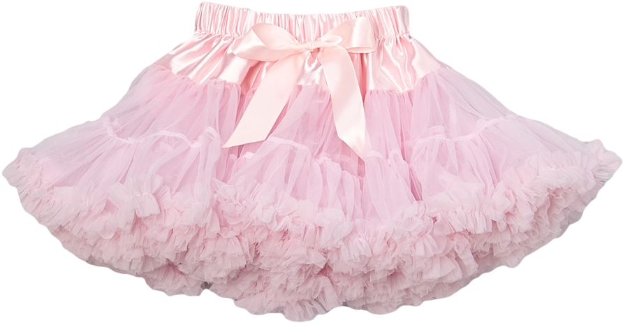 Pink Chiffon Pettiskirt Tutu - Miniskirt (1000x620), Png Download