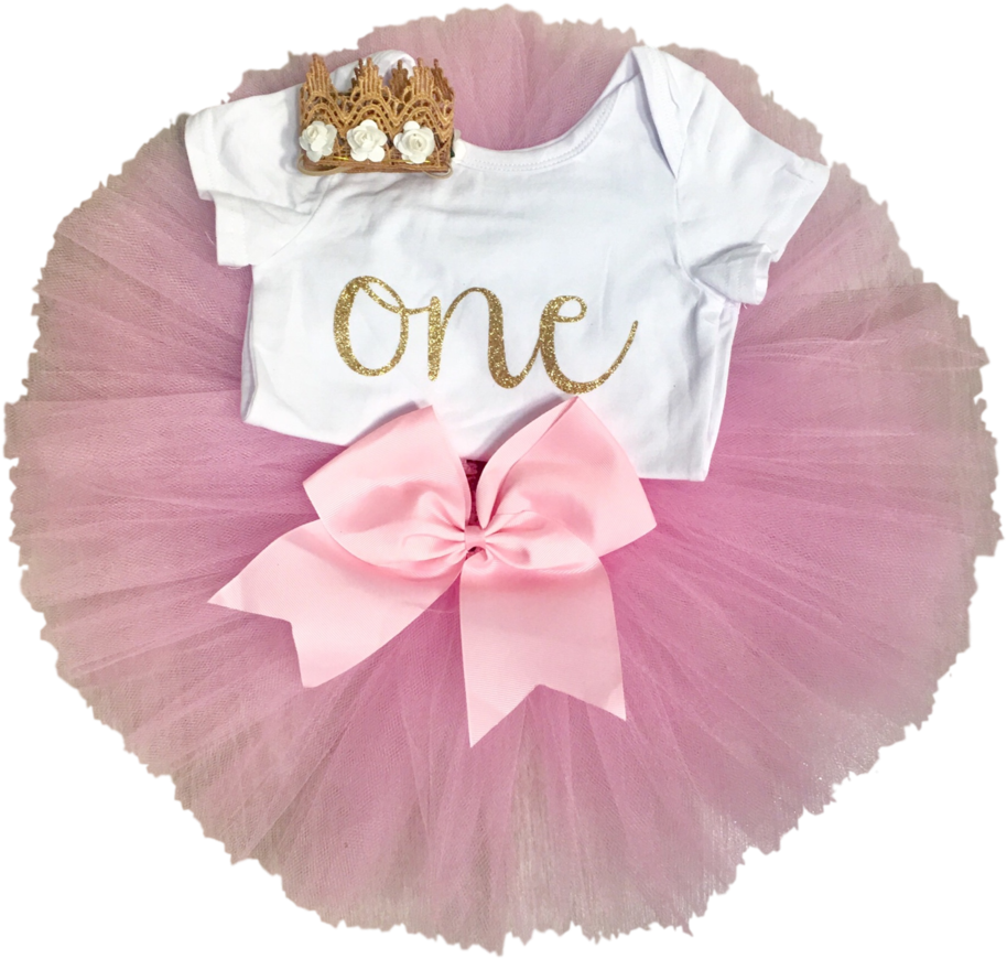 Classic Collection 1st & 2nd Birthday Outfits Handmade - Birthday Tutus Png (1024x1024), Png Download