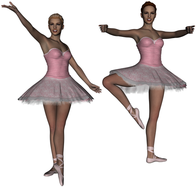 Ballet, Ballerina, Dancer, Girl, 3d, Render, Tutu - Ballet (720x720), Png Download