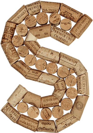 Open Bottles With Cork Font - Number (595x595), Png Download