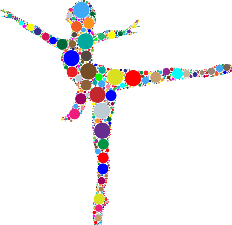Ballet Dancer Tutu Art - Ballet Dancer Colorful (774x750), Png Download