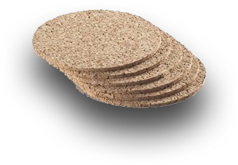 3″ Round Cork Coaster - Widgetco 1 8 X 4 Round Cork Coasters 6 Pack (355x355), Png Download