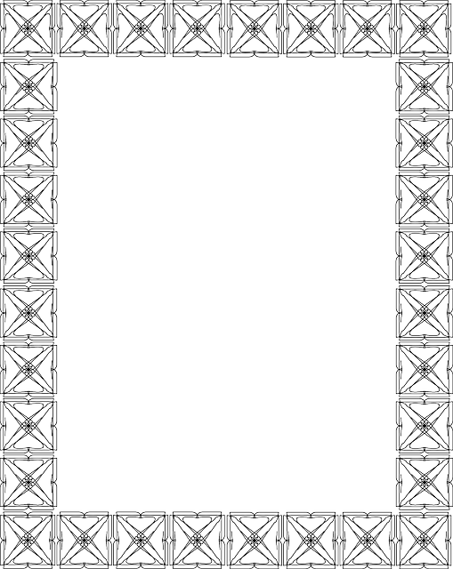 Frame, Portrait, Border - Victorian Border (509x640), Png Download