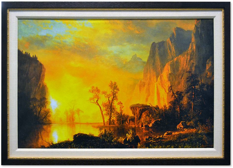 Corporate - Sunset In The Rockies Albert Bierstadt (1080x1080), Png Download