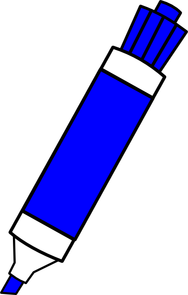 Download Blue Dry Erase Marker Clip Art At Clker Dry Erase Marker Clipart Png Image With No Background Pngkey Com