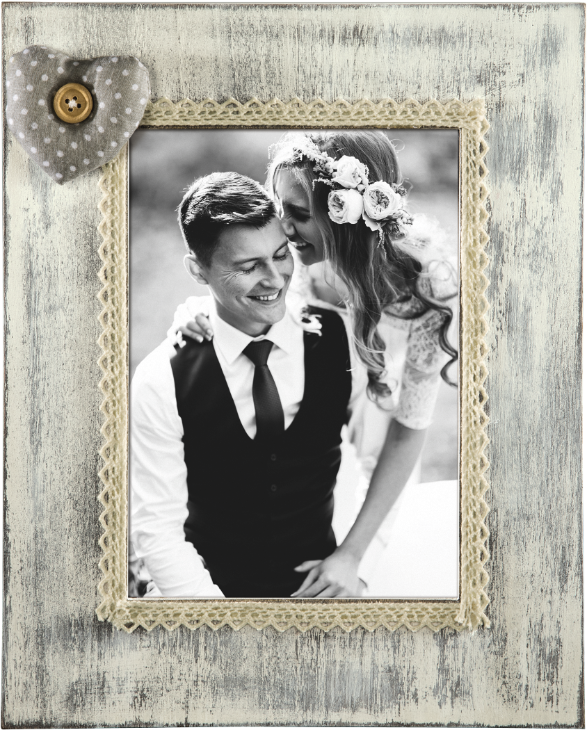 "naples" Portrait Frame, Grey, 10 X 15 Cm - Gefaltete Foto-hochzeit Danken Ihnen Karte (1100x1100), Png Download