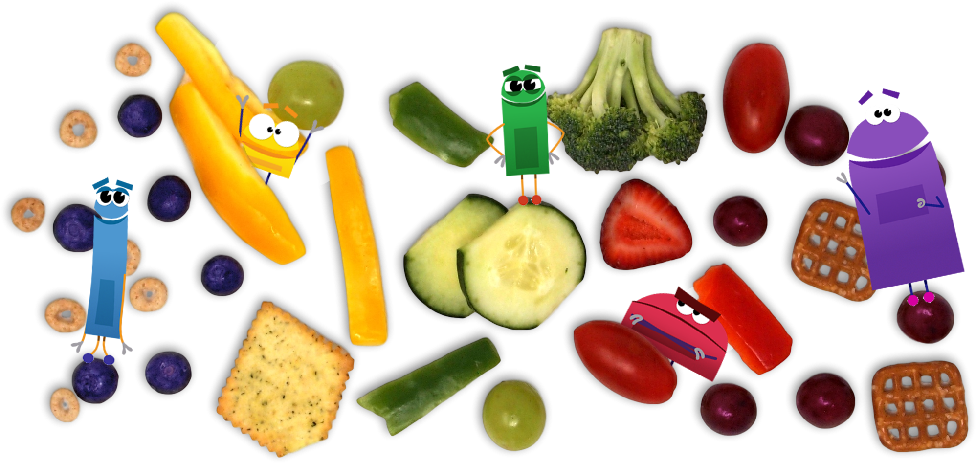 Storybots With Their Snacks - Beep Bing Bang Boop Bo The Storybots (2048x1030), Png Download