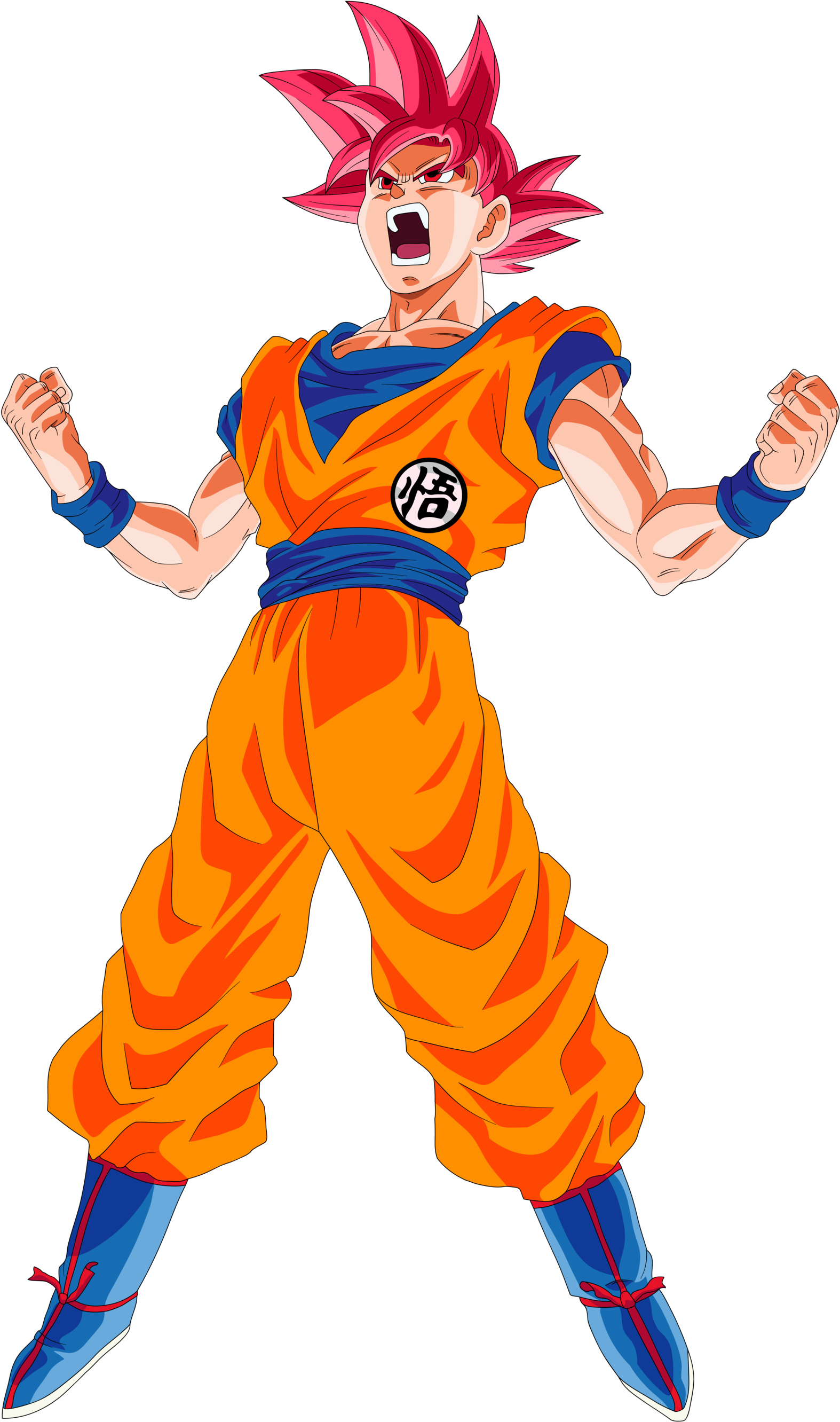 Goku Super Saiyan God Power Up Palette 1 By Eymsmiley-d92yoor - Goku Ssj God Png (1600x2696), Png Download