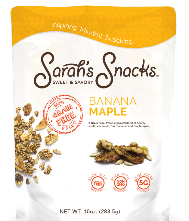 Grain-free Banana Maple Snacks - Sarah's Snacks (731x731), Png Download