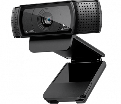 Hd Webcam Pro C920 - Logitech C920 Hd Pro Webcam, 1080p, Black (491x422), Png Download