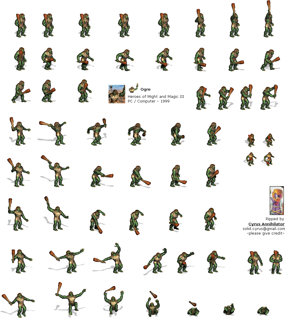 Click For Full Sized Image Ogre - Might And Magic Iii: Isles Of Terra (1000x1120), Png Download