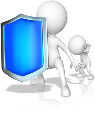 Researcher, It Professional, Or Just An Everyday Computer - Protecting Clipart (375x400), Png Download