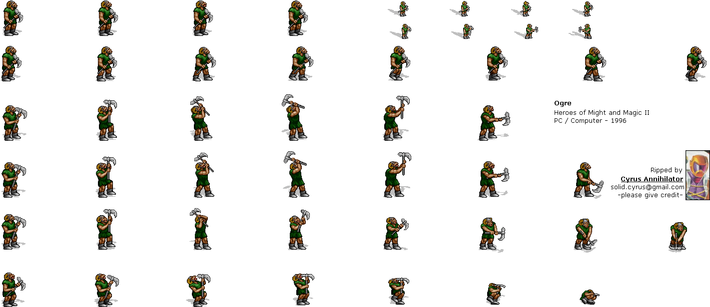 Click For Full Sized Image Ogre - Heroes Of Might And Magic 2 Ogre (1430x625), Png Download