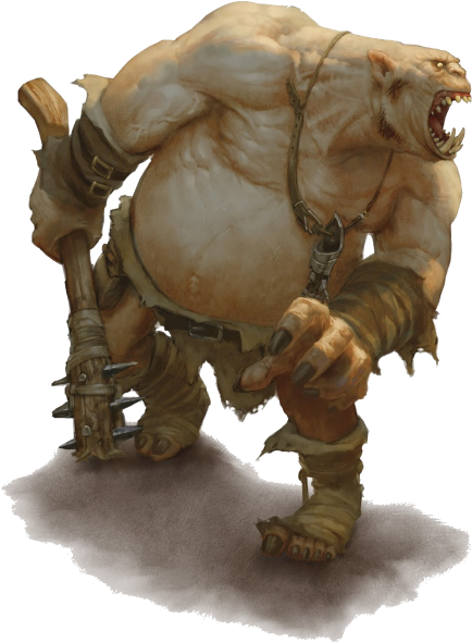 Ogre - D&d Ogre (500x624), Png Download